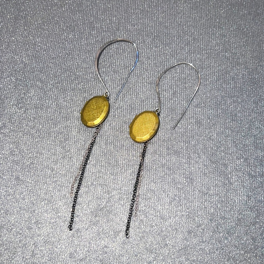 Picture locket earrings